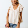 Covered In Sunshine Shift Top In Beige Image - 1
