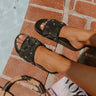 The Stetson Studded Sandal In Black Image - 1