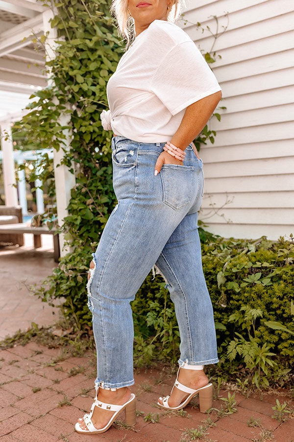 Risen The Clark High Waist Distressed Jean Curves Image - 3