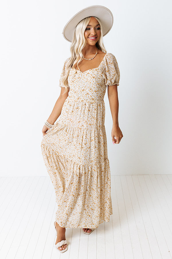 Positano Twirls Floral Maxi Image - 3