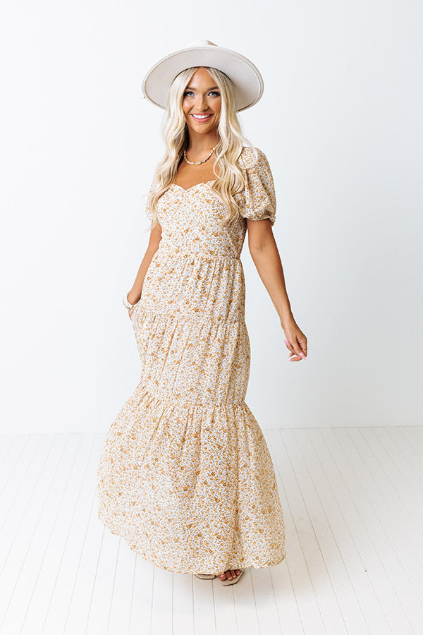 Positano Twirls Floral Maxi Image - 2