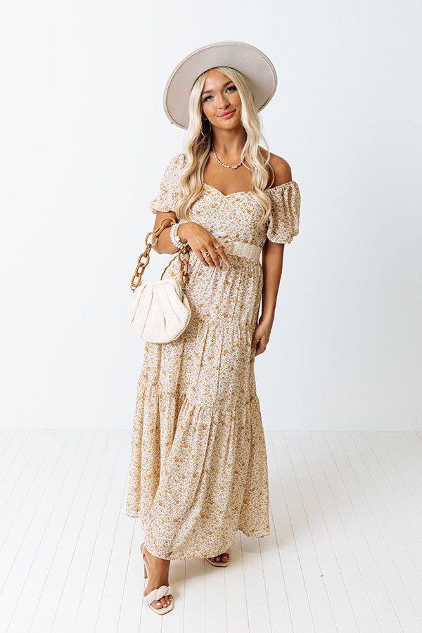 Positano Twirls Floral Maxi Image - 1