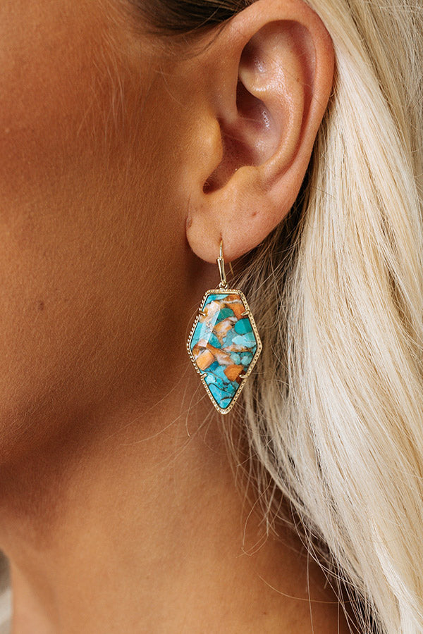 Kendra Scott Tessa Drop gold earrings main image 1