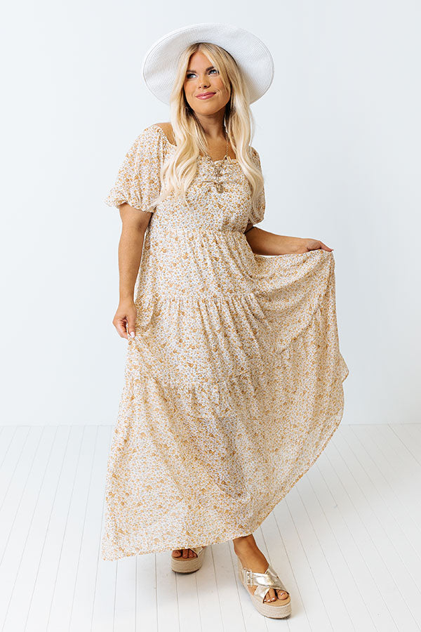 Positano Twirls Floral Maxi Curves Image - 1