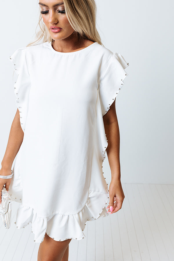 Chatting Over Cocktails Shift Dress In White Image - 3