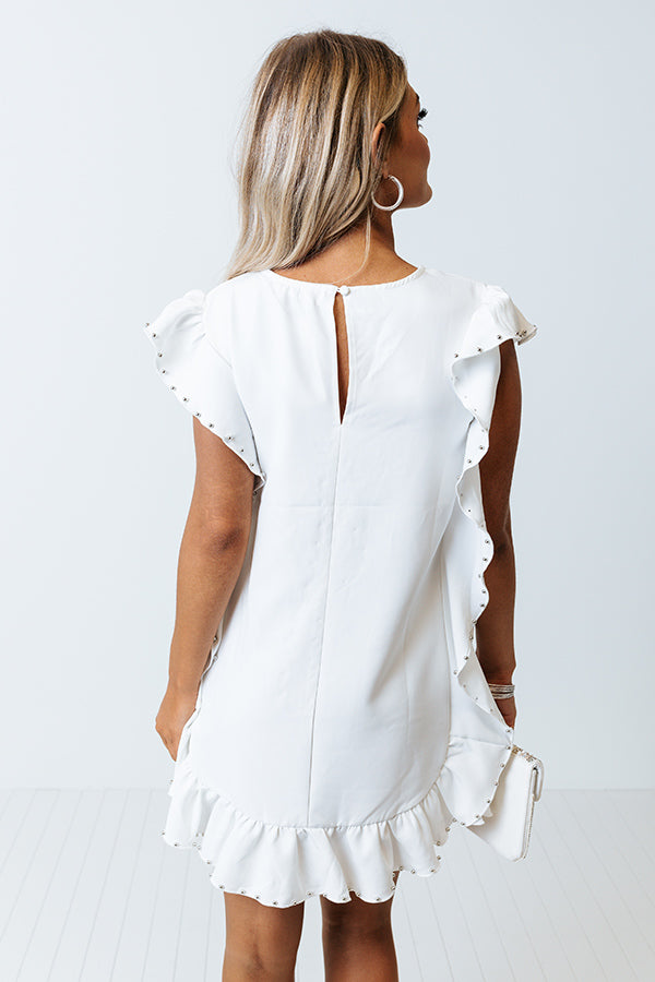 Chatting Over Cocktails Shift Dress In White Image - 5