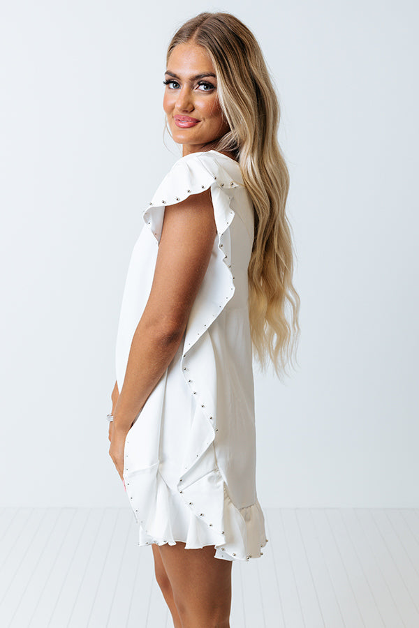 Chatting Over Cocktails Shift Dress In White Image - 4