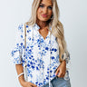 Easy On The Heart Floral Shift Top Image - 1