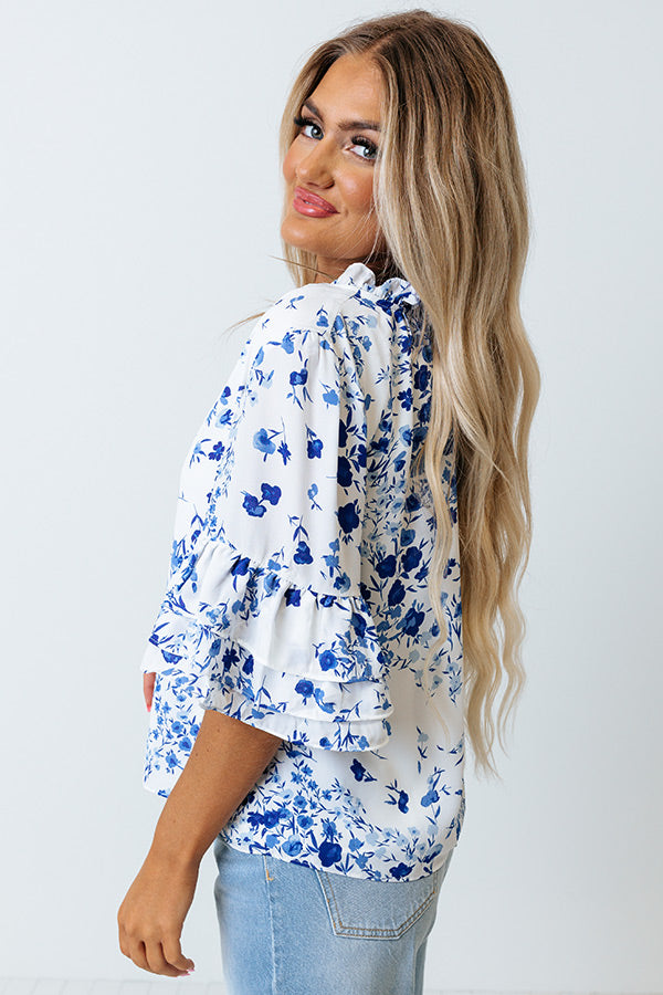 Easy On The Heart Floral Shift Top Image - 4