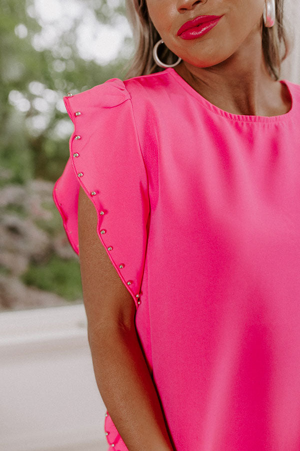 Chatting Over Cocktails Shift Dress In Hot Pink Image - 3