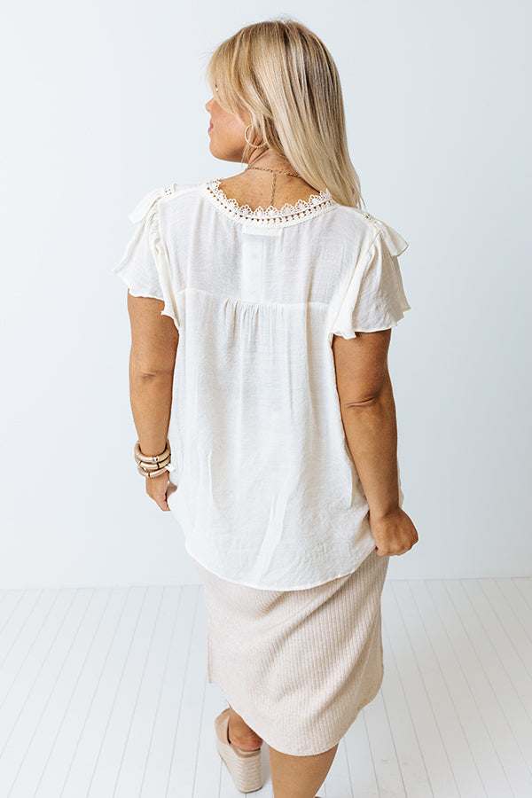 Better Times To Come Shift Top In Cream Curves Image - 5