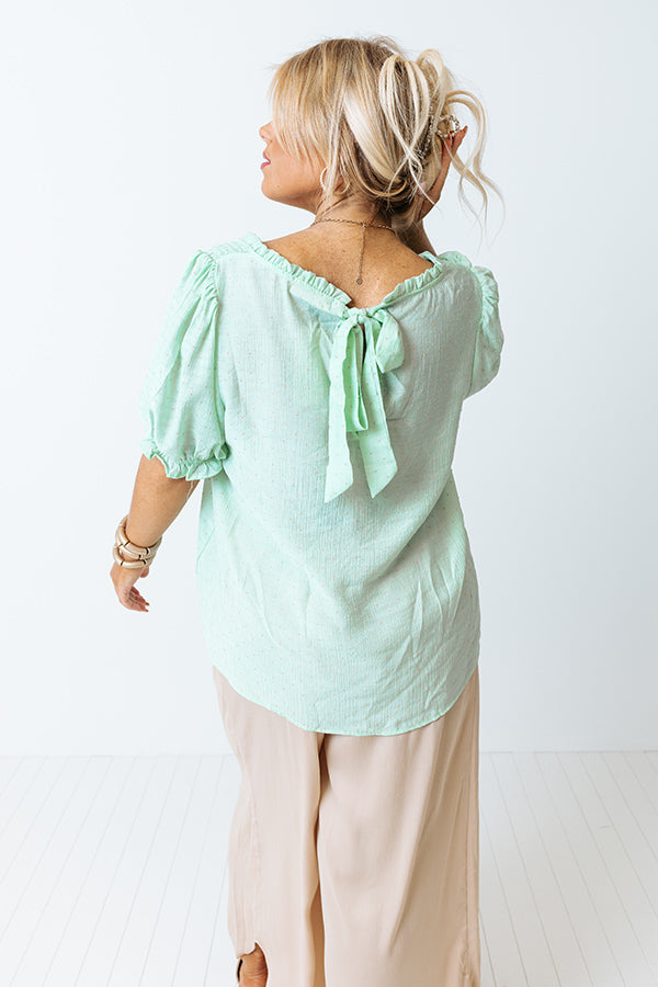 Close Memories Shift Top In Mint Curves Image - 3