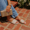 The Becks Faux Leather Sandal In Birch Image - 1