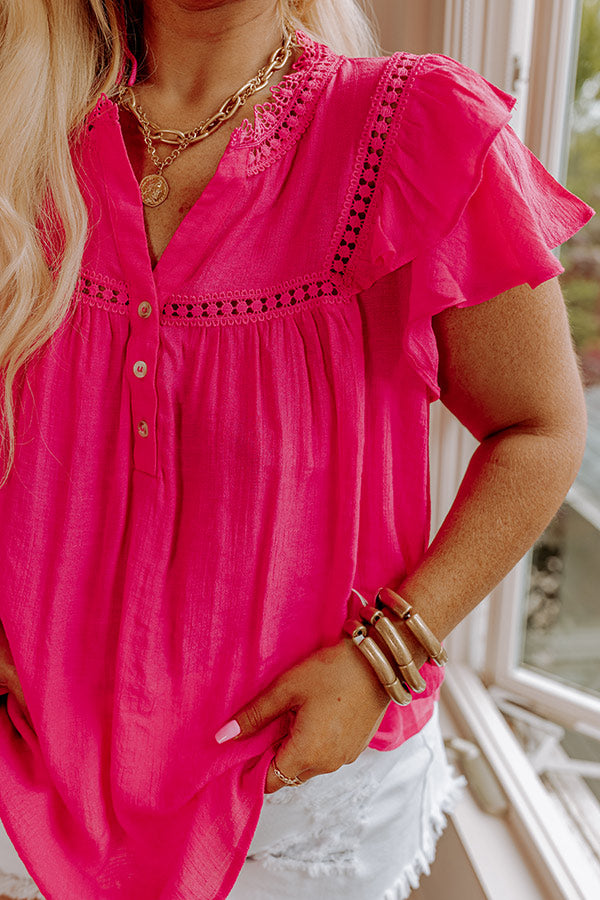 Better Times To Come Shift Top In Hot Pink Curves Image - 4