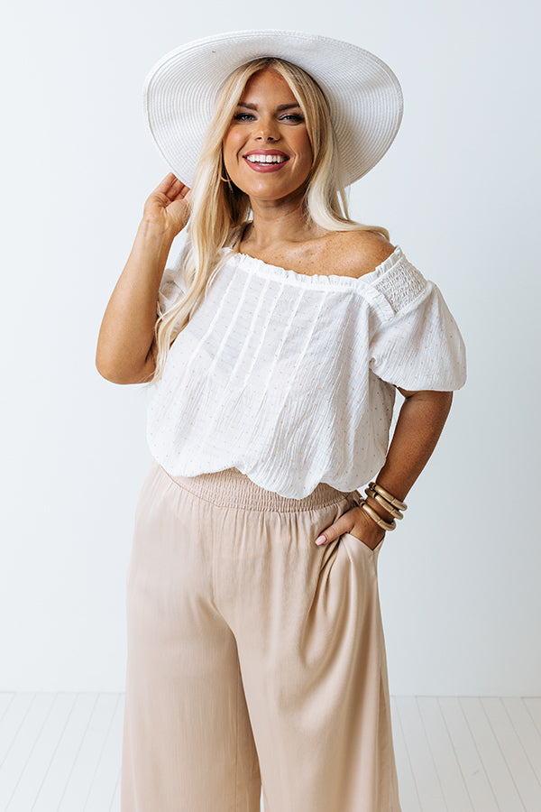 Close Memories Shift Top In Ivory Curves Image - 1