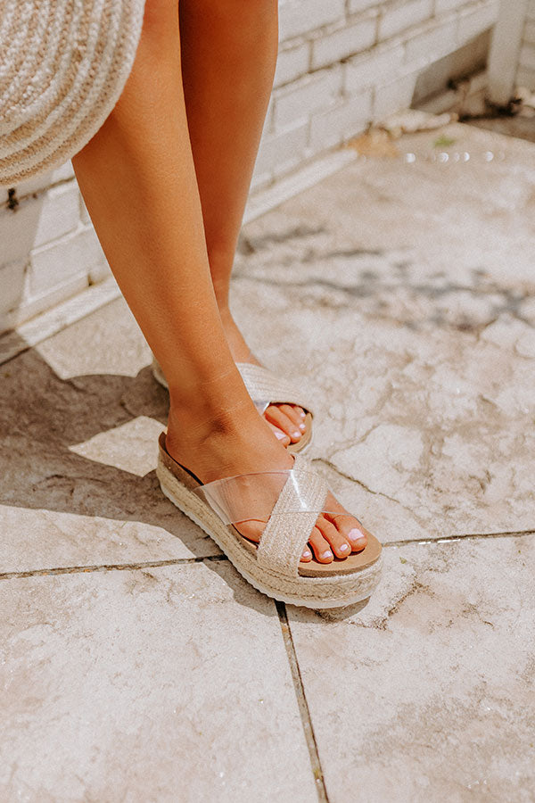 The Lala Espadrille In Clear • Impressions Online Boutique