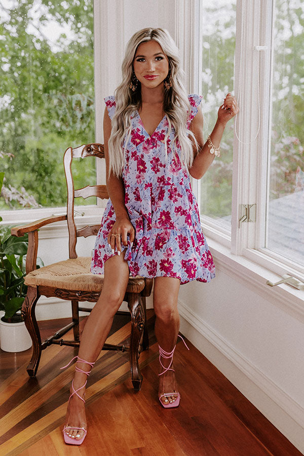 Taking Notes Floral Babydoll Dress Image - 1