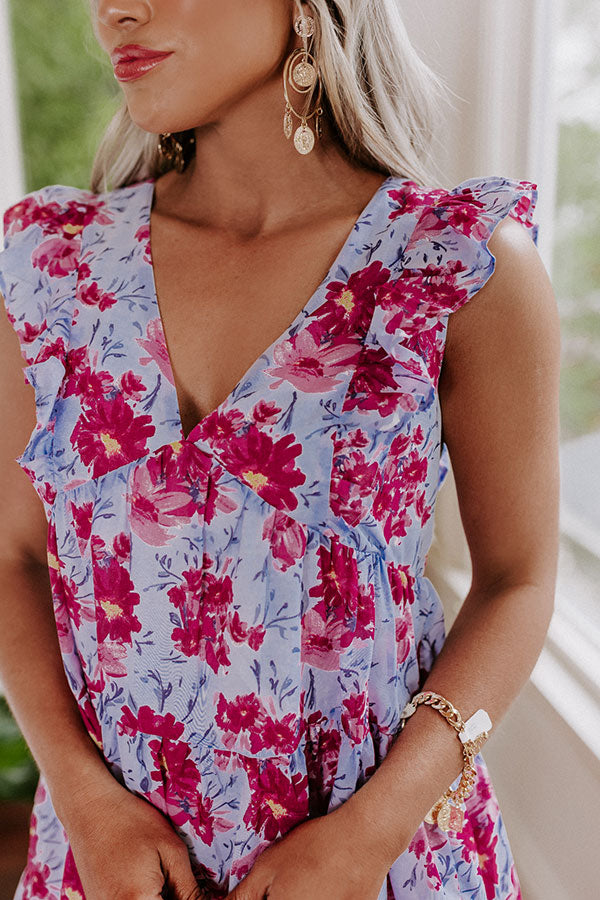 Taking Notes Floral Babydoll Dress Image - 3