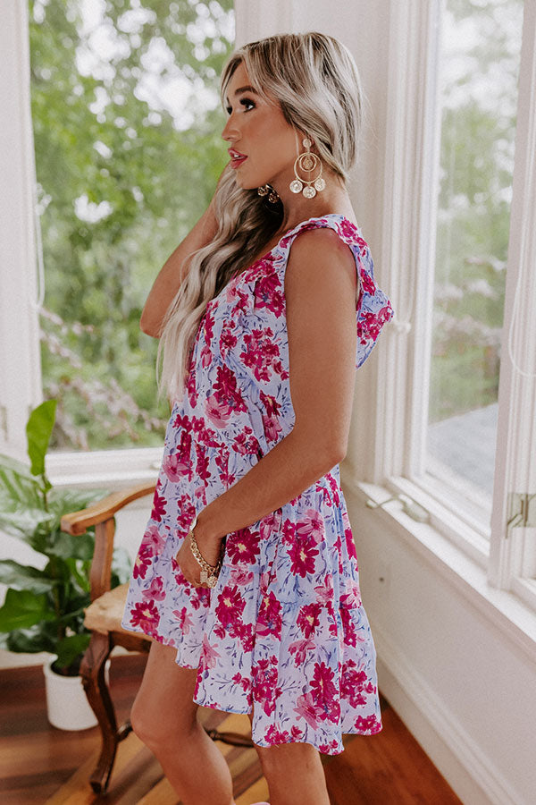 Taking Notes Floral Babydoll Dress Image - 4