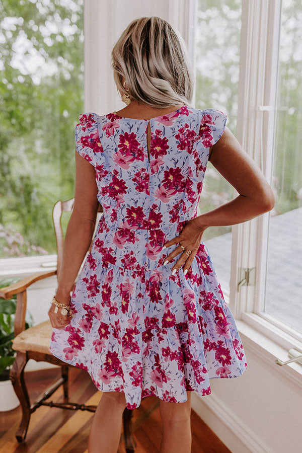 Taking Notes Floral Babydoll Dress Image - 5