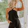 Fun And Done Romper In Black Image - 1