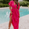 Soul Ties Cut Out Maxi in Hot Pink Image - 1