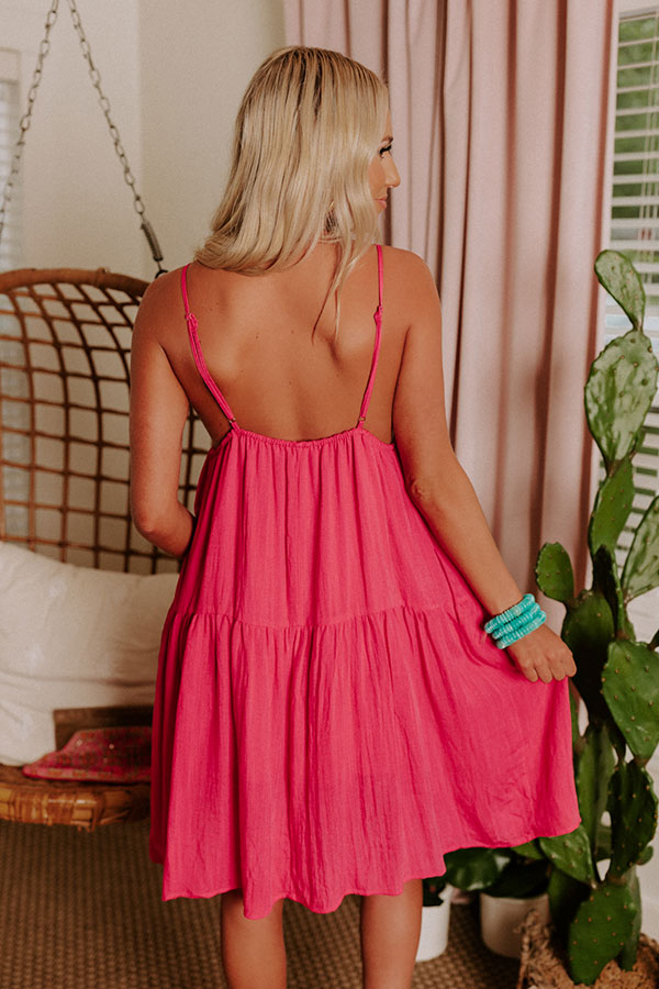 Having A Blast Babydoll Dress In Hot Pink • Impressions Online