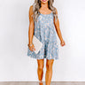State Of Bliss Floral Romper In Airy Blue Image - 1