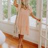 Just A Call Away Shift Dress In Peach Image - 1