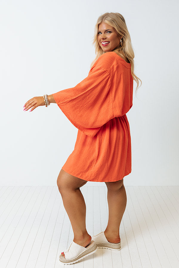 Call To You Dress In Coral Curves Image - 2