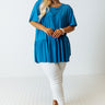 World Wide Adventure Tunic In Ocean Blue Curves Image - 1