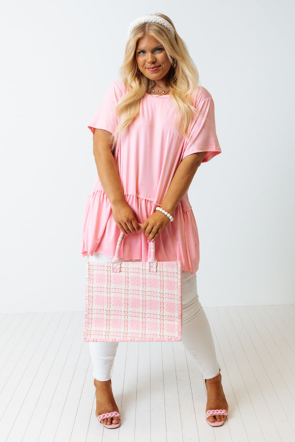 World Wide Adventure Tunic In Pink Curves Image - 2