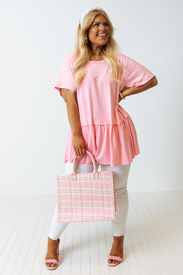 World Wide Adventure Tunic In Pink Curves Image - 4