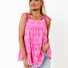 So Darling Eyelet Top In Pink Image - 1