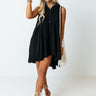 Write It Down Tunic Dress In Black Image - 1