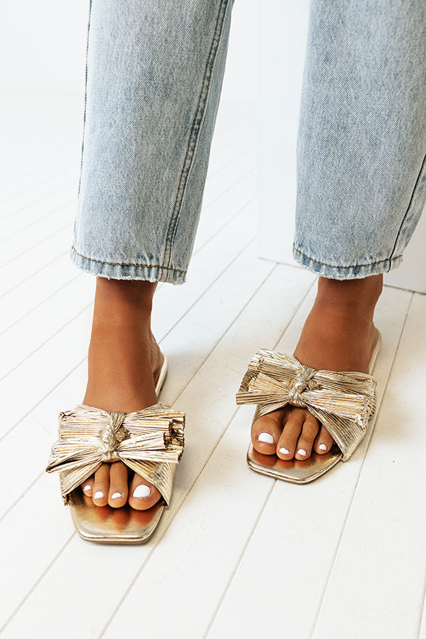 The Mysti Sandal In Gold Image - 2