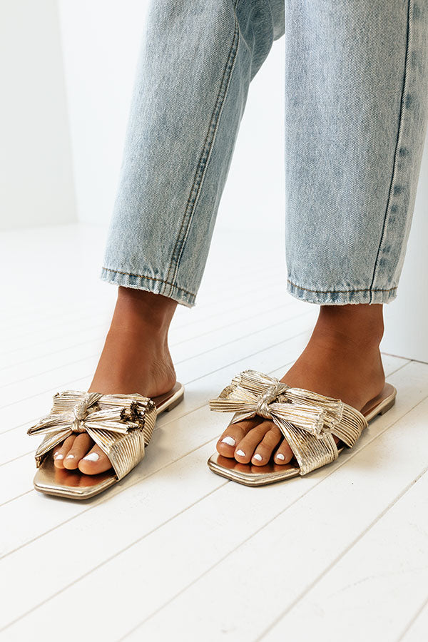 The Mysti Sandal In Gold Image - 4