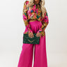 Forever Yours High Waist Pants In Fuchsia Image - 1