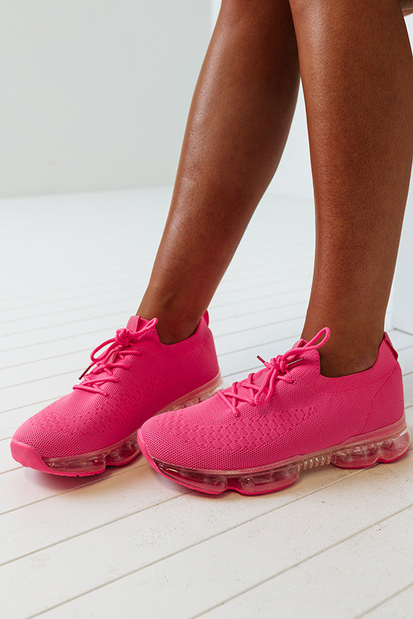 The Hartlen Sneaker In Neon Pink