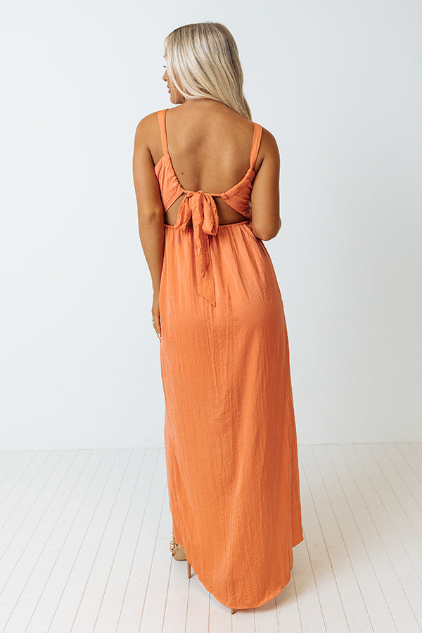 Up At Dawn Maxi In Peach Image - 3