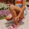 The Tish Studded Sandal In Pink Image - 1