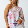 Blooming Beauty One Shoulder Top in Purple Curves Image - 1