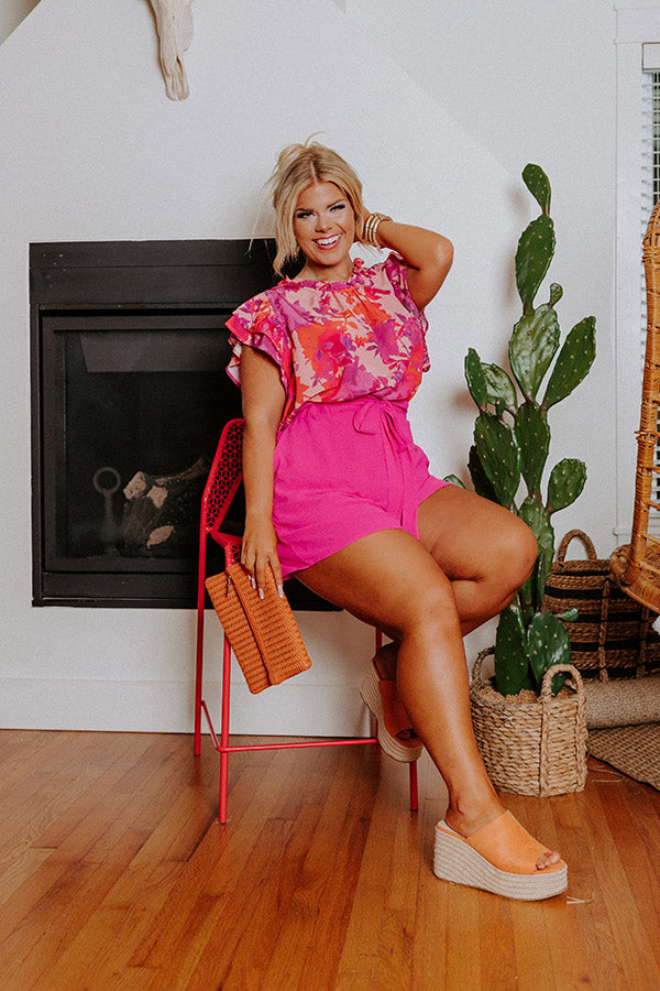 All Yours Floral Shift Top Curves Image - 2