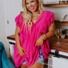 Expect The Best Babydoll Top In Hot Pink Curves Image - 1