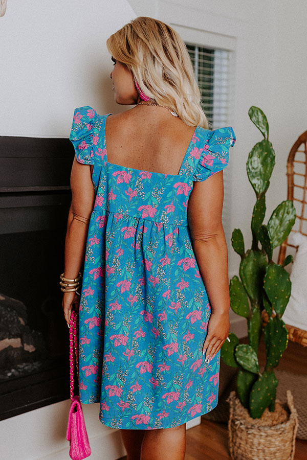 Turn Away Floral Dress Curves Image - 5