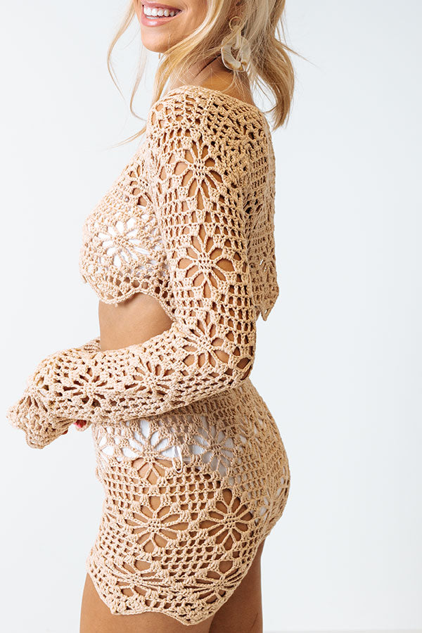 Sunrise To Sunset Crochet Crop Top Image - 4