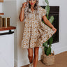 Everyday Beautiful Floral Shift Dress In Ivory Image - 1
