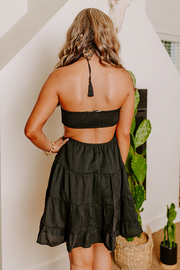 House In The Hills Cut Out Dress Image - 4