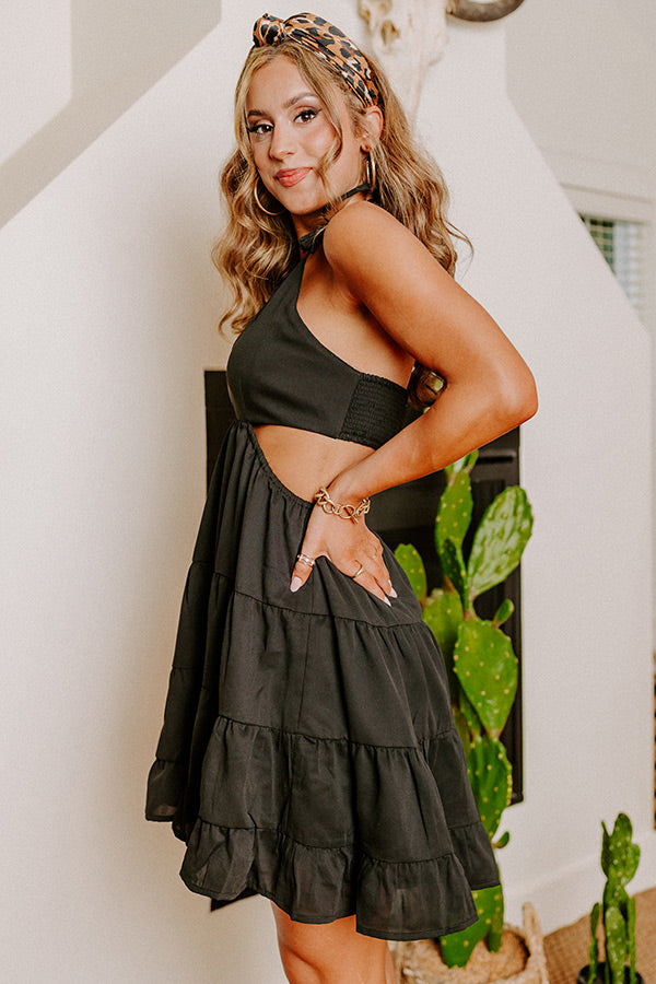 House In The Hills Cut Out Dress Image - 3