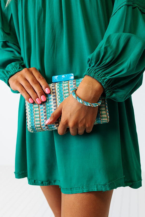 Kendra Scott Masie Gold Full Cuff Bracelet in Turquoise Mix Image - 1